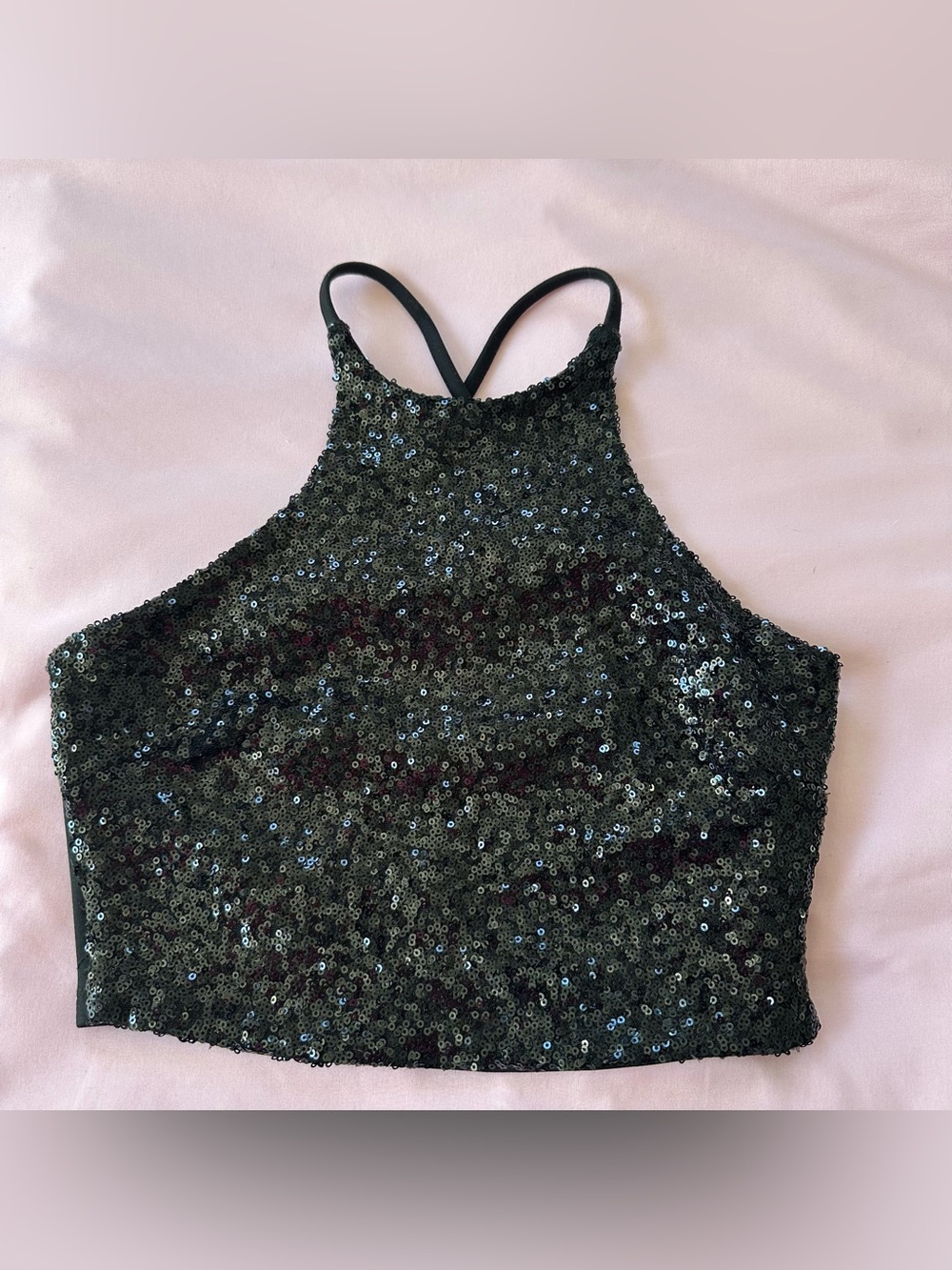 ANGL Black Ribbed Tank Top